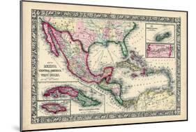 1864, Bahamas, Cuba, Dominican Republic, Honduras, Jamaica, Mexico, Puerto Rico-null-Mounted Giclee Print