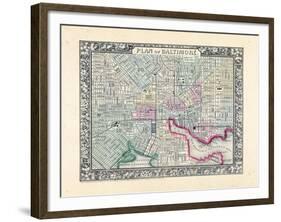 1864, Baltimore, Maryland-null-Framed Giclee Print