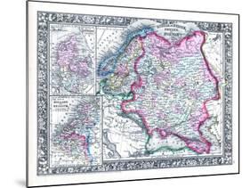 1864, Belgium, Denmark, Finland, Norway, Russia, Sweden, Europe, Russia in Europe, Sweden-null-Mounted Giclee Print