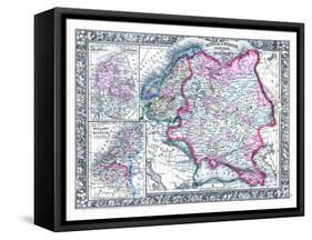 1864, Belgium, Denmark, Finland, Norway, Russia, Sweden, Europe, Russia in Europe, Sweden-null-Framed Stretched Canvas