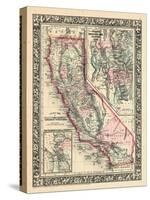 1864, California, Utah, San Francisco Bay Mitchell Plate, California, United States-null-Stretched Canvas