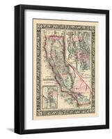 1864, California, Utah, San Francisco Bay Mitchell Plate, Utah, United States-null-Framed Giclee Print