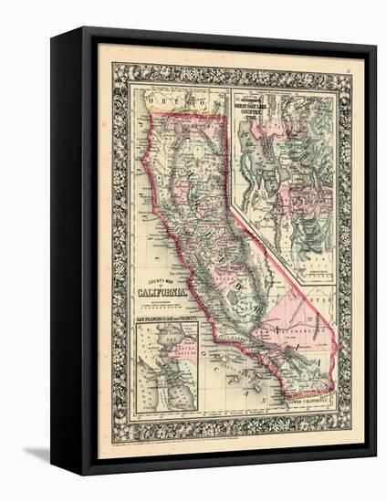 1864, California, Utah, San Francisco Bay Mitchell Plate, Utah, United States-null-Framed Stretched Canvas