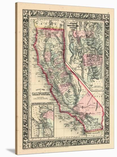 1864, California, Utah, San Francisco Bay Mitchell Plate, Utah, United States-null-Stretched Canvas