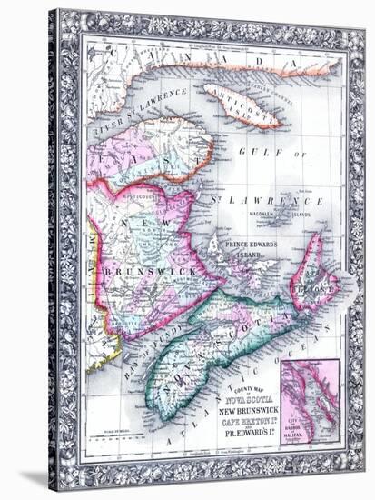 1864, Canada, New Brunswick, Nova Scotia, Prince Edward Island, North America, Nova Scotia-null-Stretched Canvas