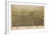 1864, Chambersburg Bird's Eye View, Pennsylvania, United States-null-Framed Giclee Print