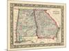 1864, Georgia and Alabama Mitchell Plate, Alabama, United States-null-Mounted Giclee Print