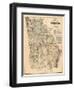 1864, Georgia State Map, Georgia, United States-null-Framed Giclee Print