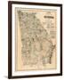 1864, Georgia State Map, Georgia, United States-null-Framed Giclee Print