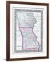 1864, Iowa and Missouri Mitchell Plate, Missouri, United States-null-Framed Giclee Print