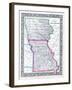 1864, Iowa and Missouri Mitchell Plate, Missouri, United States-null-Framed Giclee Print