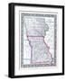 1864, Iowa and Missouri Mitchell Plate, Missouri, United States-null-Framed Giclee Print