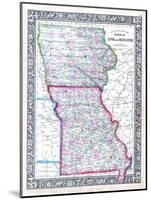 1864, Iowa and Missouri Mitchell Plate, Missouri, United States-null-Mounted Giclee Print