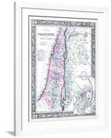 1864, Israel, Jordania, Palestine, Asia, Holy Land, Palestine, Modern Jerusalem-null-Framed Giclee Print