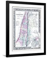1864, Israel, Jordania, Palestine, Asia, Holy Land, Palestine, Modern Jerusalem-null-Framed Giclee Print