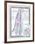 1864, Israel, Jordania, Palestine, Asia, Holy Land, Palestine, Modern Jerusalem-null-Framed Giclee Print