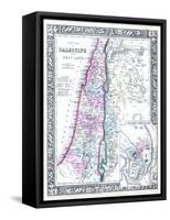 1864, Israel, Jordania, Palestine, Asia, Holy Land, Palestine, Modern Jerusalem-null-Framed Stretched Canvas