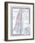 1864, Israel, Jordania, Palestine, Asia, Holy Land, Palestine, Modern Jerusalem-null-Framed Giclee Print