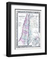 1864, Israel, Jordania, Palestine, Asia, Holy Land, Palestine, Modern Jerusalem-null-Framed Premium Giclee Print