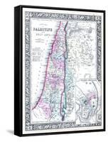 1864, Israel, Jordania, Palestine, Asia, Holy Land, Palestine, Modern Jerusalem-null-Framed Stretched Canvas