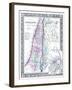 1864, Israel, Jordania, Palestine, Asia, Holy Land, Palestine, Modern Jerusalem-null-Framed Giclee Print