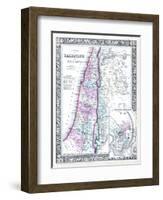 1864, Israel, Jordania, Palestine, Asia, Holy Land, Palestine, Modern Jerusalem-null-Framed Giclee Print