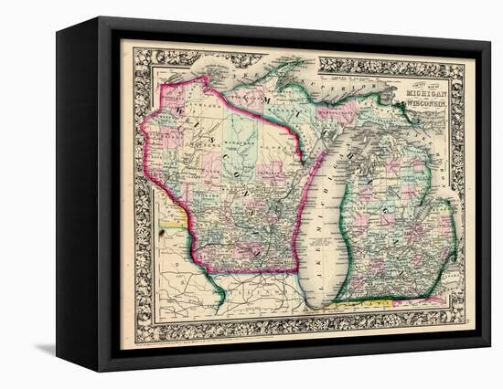 1864, Michigan and Wisconsin, United States-null-Framed Stretched Canvas