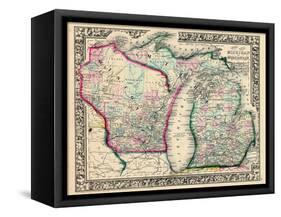 1864, Michigan and Wisconsin, United States-null-Framed Stretched Canvas