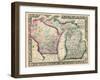 1864, Michigan and Wisconsin, United States-null-Framed Giclee Print