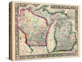 1864, Michigan and Wisconsin, United States-null-Stretched Canvas