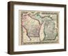 1864, Michigan and Wisconsin, United States-null-Framed Premium Giclee Print