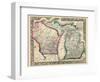 1864, Michigan and Wisconsin, United States-null-Framed Premium Giclee Print