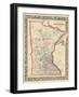 1864, Minnesota 1864 Mitchell Plate, Minnesota, United States-null-Framed Giclee Print