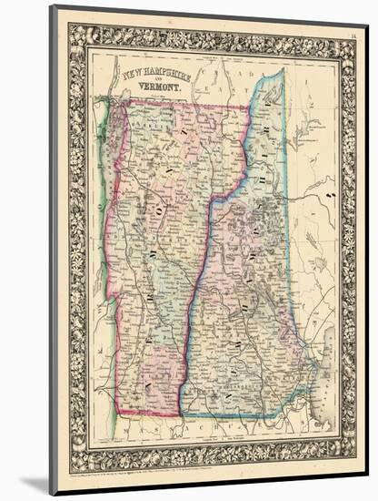 1864, New Hampshire, Vermont, United States-null-Mounted Giclee Print