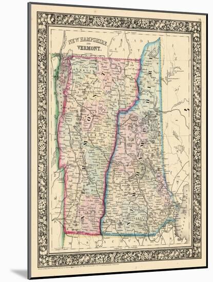 1864, New Hampshire, Vermont, United States-null-Mounted Giclee Print