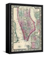 1864, New York, Brooklyn, Manhattan, Jersey City, Hoboken, New Jersey, United States-null-Framed Stretched Canvas