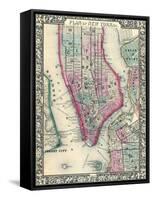 1864, New York, New York, Brooklyn, Manhattan, Jersey City, Hoboken-null-Framed Stretched Canvas