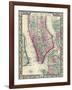 1864, New York, New York, Brooklyn, Manhattan, Jersey City, Hoboken-null-Framed Giclee Print