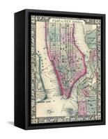 1864, New York, New York, Brooklyn, Manhattan, Jersey City, Hoboken-null-Framed Stretched Canvas