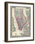 1864, New York, New York, Brooklyn, Manhattan, Jersey City, Hoboken-null-Framed Giclee Print