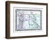 1864, Oregon, Washington and Idaho Mitchell Plate, Idaho, United States-null-Framed Giclee Print