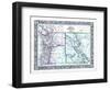 1864, Oregon, Washington and Idaho Mitchell Plate, Idaho, United States-null-Framed Giclee Print