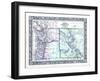 1864, Oregon, Washington and Idaho Mitchell Plate, Idaho, United States-null-Framed Giclee Print