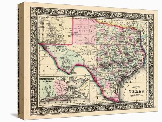 1864, Texas Mitchell Plate, Texas, United States-null-Stretched Canvas