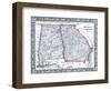 1864, United States, Georgia, Alabama, Florida, North America, Georgia and Alabama-null-Framed Giclee Print