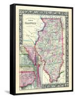 1864, United States, Illinois, North America, Illinois, Chicago-null-Framed Stretched Canvas