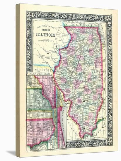 1864, United States, Illinois, North America, Illinois, Chicago-null-Stretched Canvas