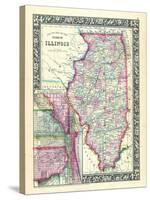 1864, United States, Illinois, North America, Illinois, Chicago-null-Stretched Canvas