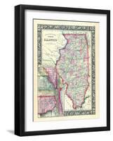 1864, United States, Illinois, North America, Illinois, Chicago-null-Framed Giclee Print