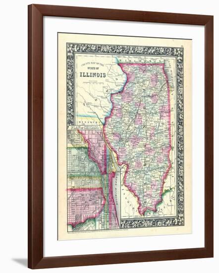 1864, United States, Illinois, North America, Illinois, Chicago-null-Framed Giclee Print